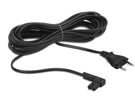 5m Power Cable Right Angle EU Blk x1