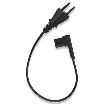 Flexson 0.35m Power Cable Right Angle EU Blk x1