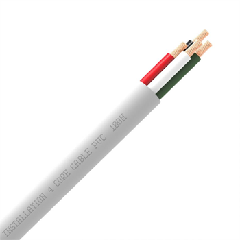 QED Pro QX 16/4 PVC kabel reproduktorový kábel 4x1,5mm biela